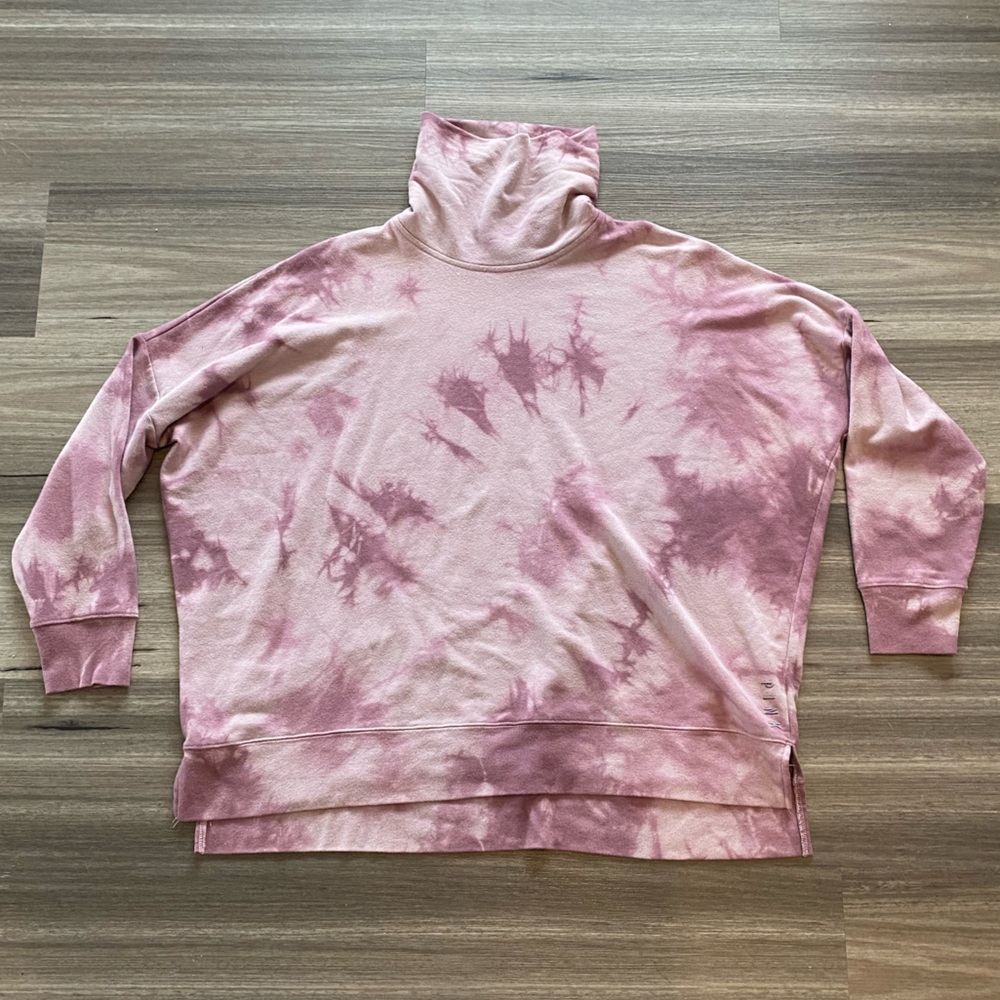 PINK Tie-Dye Turtle Neck